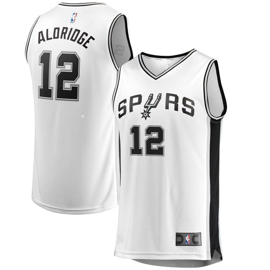 12-LaMarcus Aldridge San Antonio Spurs  Jersey - Association Edition – White