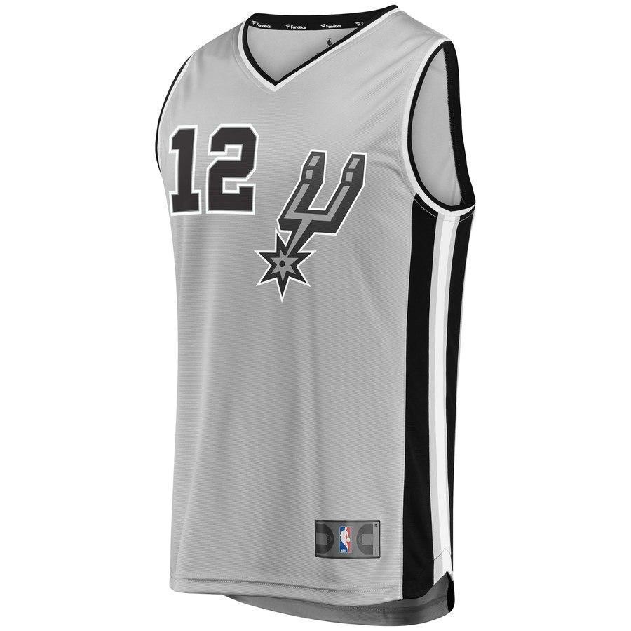 12-LaMarcus Aldridge San Antonio Spurs  Jersey - Statement Edition – Gray