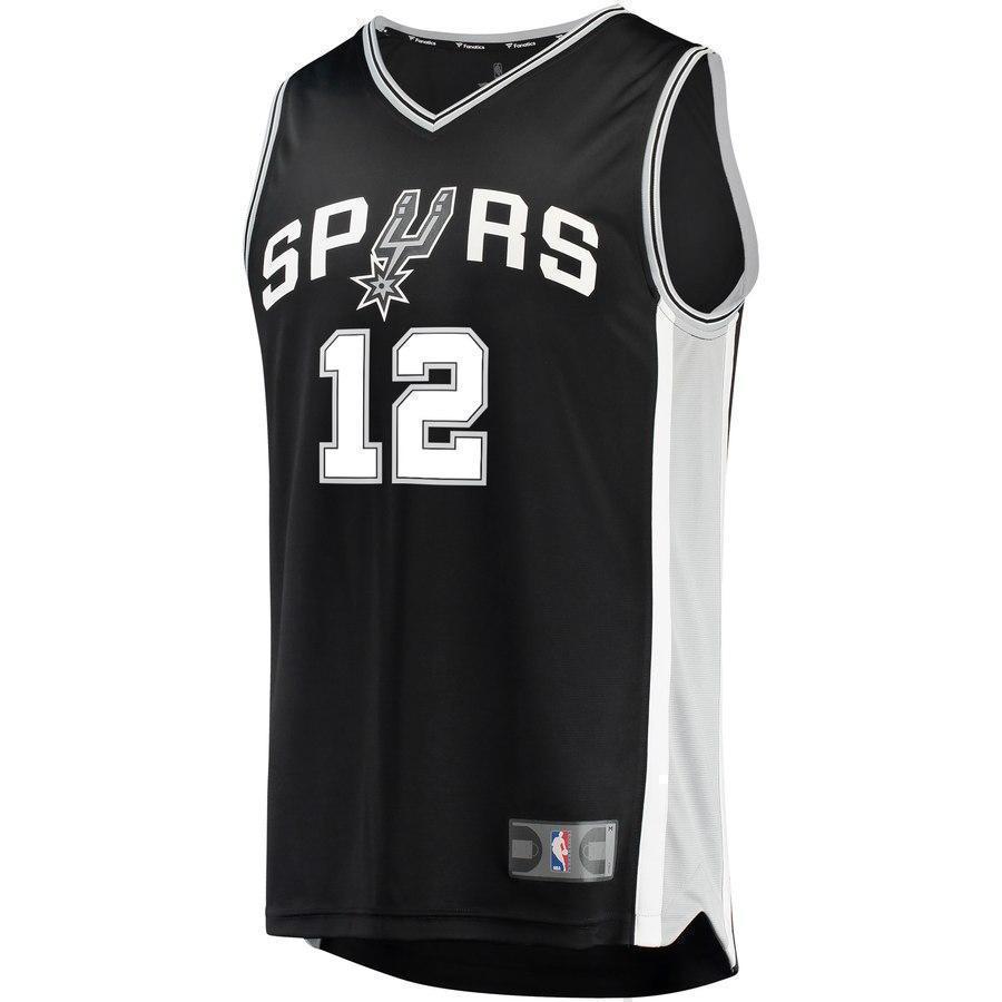 12-LaMarcus Aldridge San Antonio Spurs  Jersey Black - Icon Edition