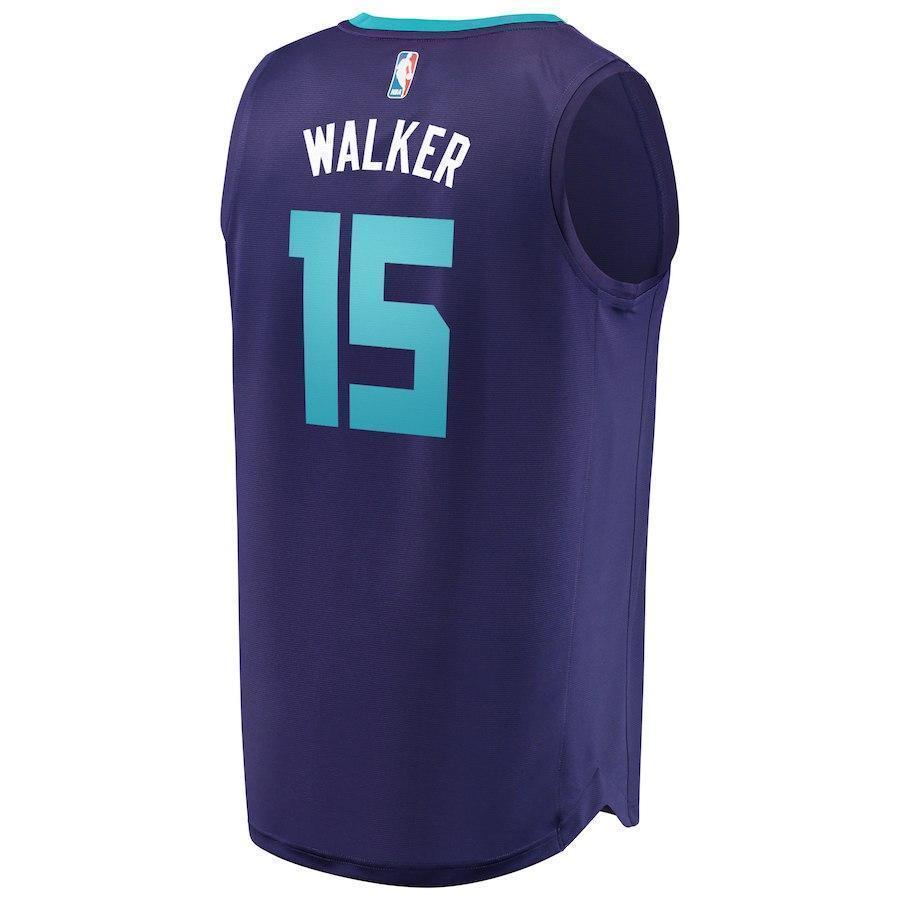 15-Kemba Walker Charlotte Hornets Jersey Purple - Statement Edition