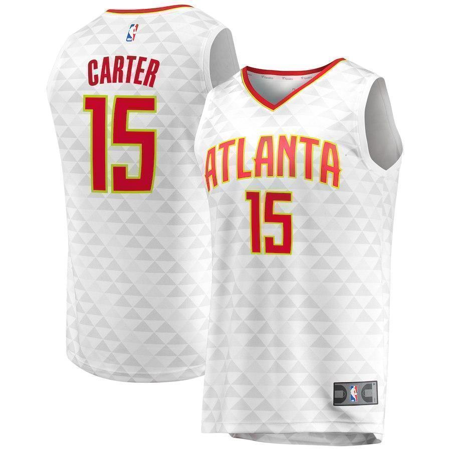 15-Vince Carter Atlanta Hawks  Jersey – Association Edition – White