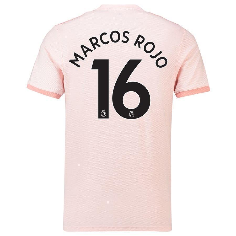 16-Marcos Rojo Manchester United Away Soccer Jersey 2018-19 – Coral