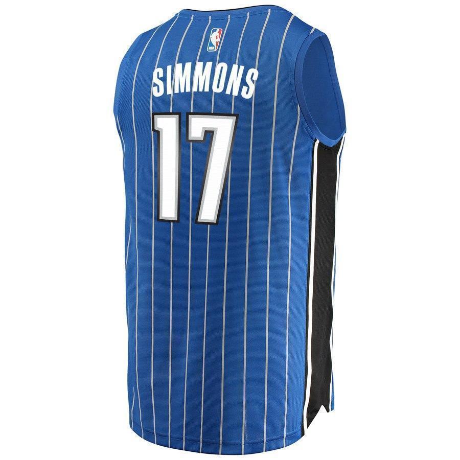 17-Jonathon Simmons Orlando Magic  Jersey - Icon Edition – Blue