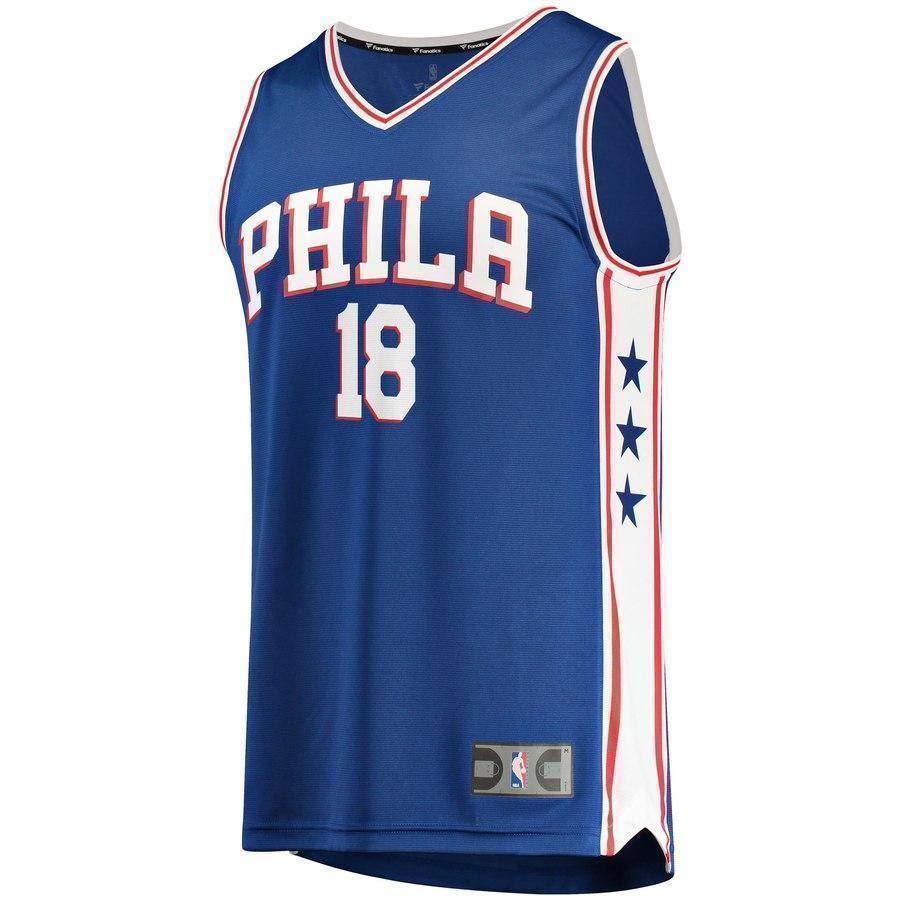 18-Shake Milton Philadelphia 76ers  Jersey - Icon Edition - Royal