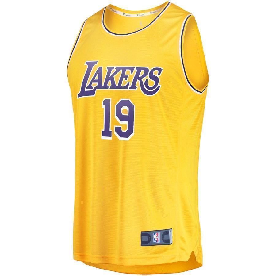 19-Johnathan Williams Los Angeles Lakers Jersey - Icon Edition - Gold