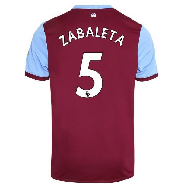 ZABALETA 5 West Ham Home Soccer Jersey 2019-20 Jersey