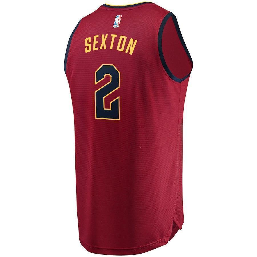 2-Collin Sexton Cleveland Cavaliers Jersey Wine - Icon Edition