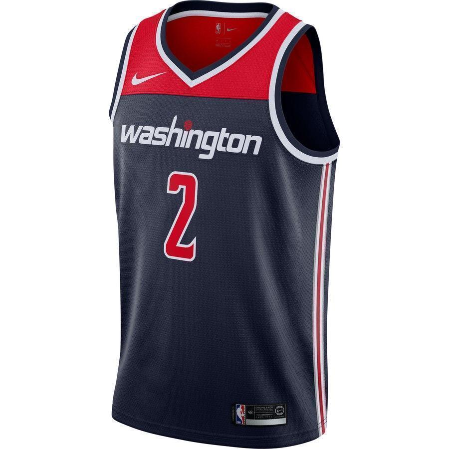 2-John Wall Washington Wizards Swingman Jersey - Statement Edition – Navy