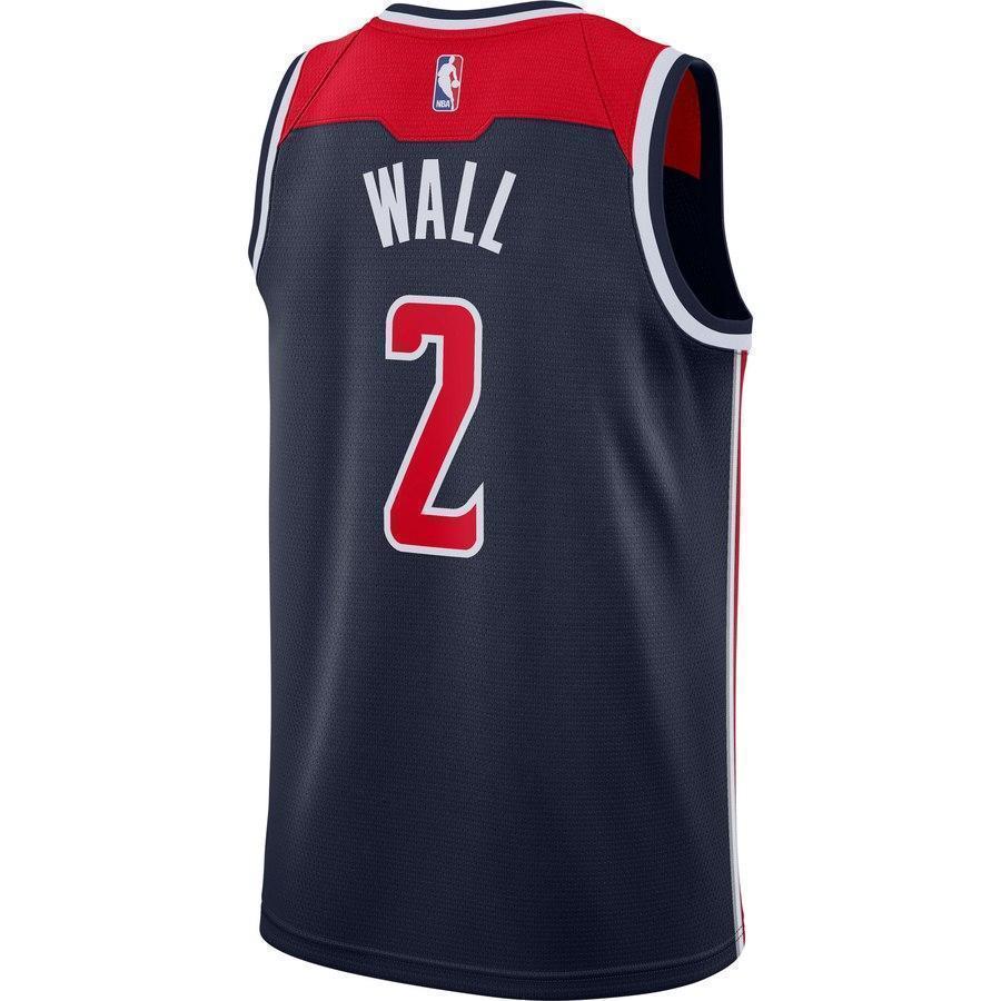 2-John Wall Washington Wizards Swingman Jersey - Statement Edition – Navy