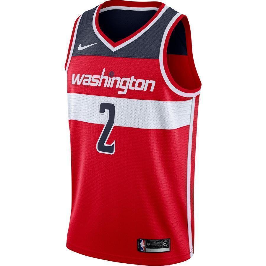 2-John Wall Washington Wizards Swingman Jersey Red - Icon Edition
