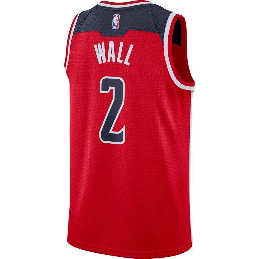 2-John Wall Washington Wizards Swingman Jersey Red - Icon Edition