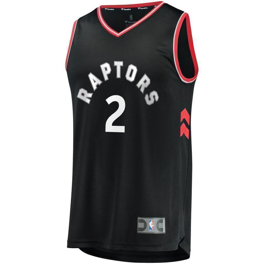 2-Kawhi Leonard Toronto Raptors Jersey - Statement Edition - Black