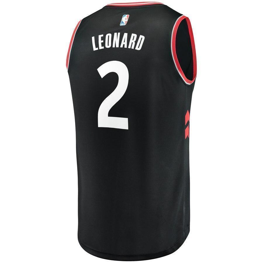 2-Kawhi Leonard Toronto Raptors Jersey - Statement Edition - Black