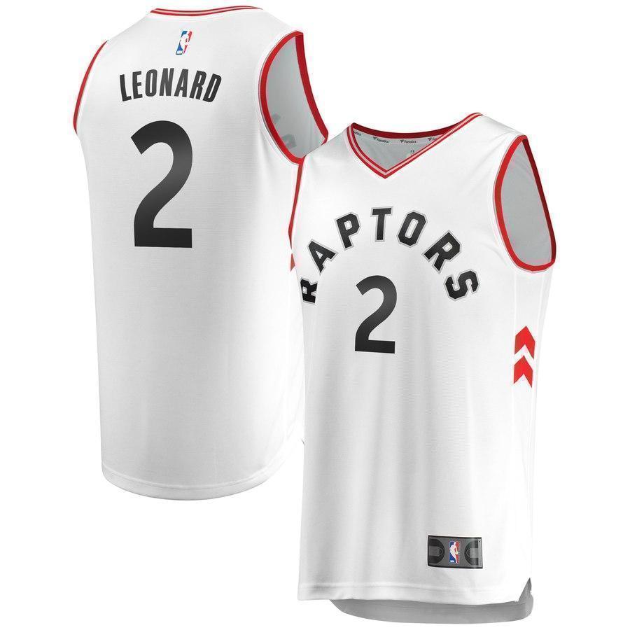 2-Kawhi Leonard Toronto Raptors  Jersey White - Association Edition