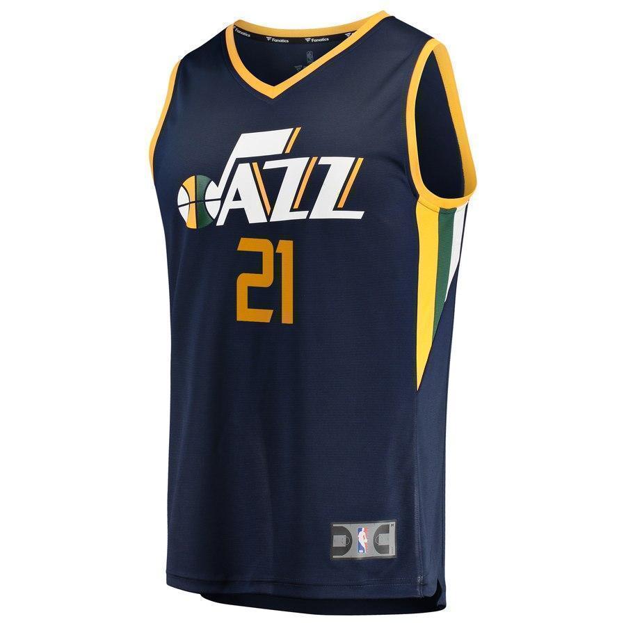21-Trey Lewis Utah Jazz  Jersey - Icon Edition - Navy