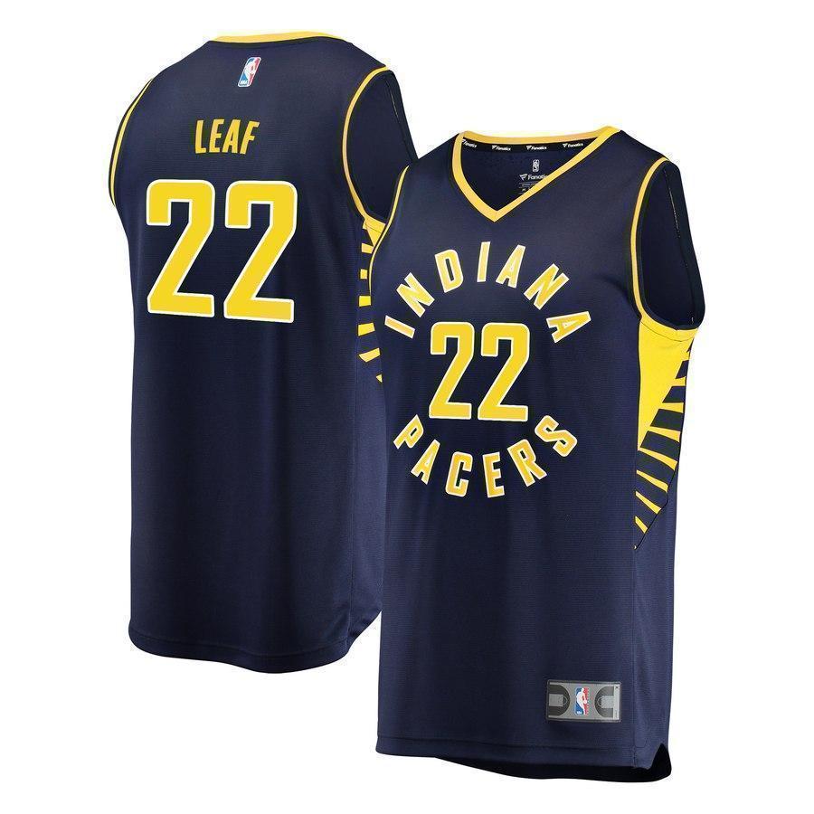 22-T.J. Leaf Indiana Pacers  Jersey - Icon Edition – Navy