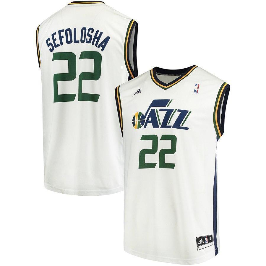 22-Thabo Sefolosha Utah Jazz Home Jersey - White