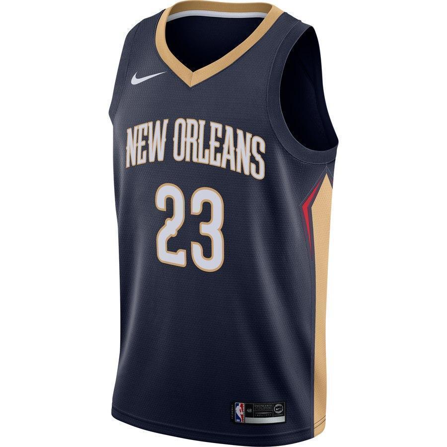 23-Anthony Davis New Orleans Pelicans Swingman Jersey Navy - Icon Edition