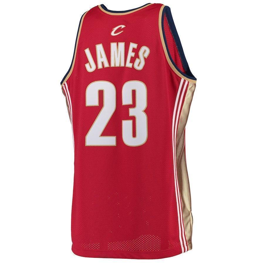 23-LeBron James Cleveland Cavaliers Hardwood Classics Rookie Jersey - Burgundy