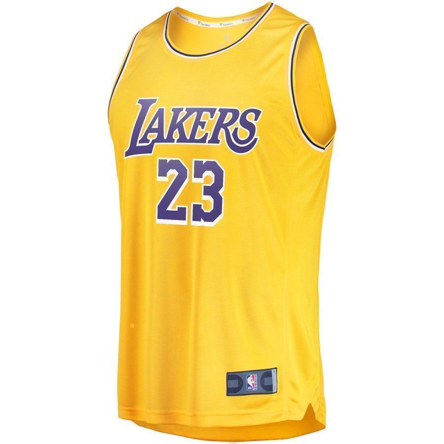 23-LeBron James Los Angeles Lakers Jersey Gold - Icon Edition