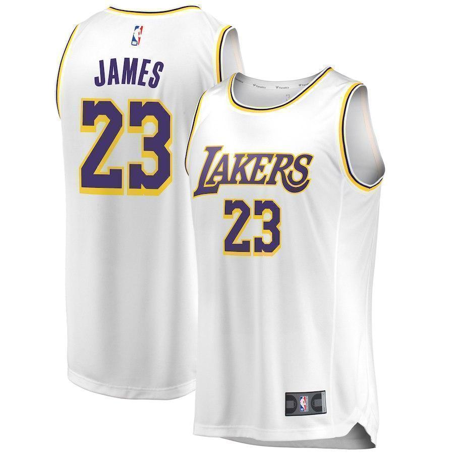 23-LeBron James Los Angeles Lakers  Jersey White – Association Edition