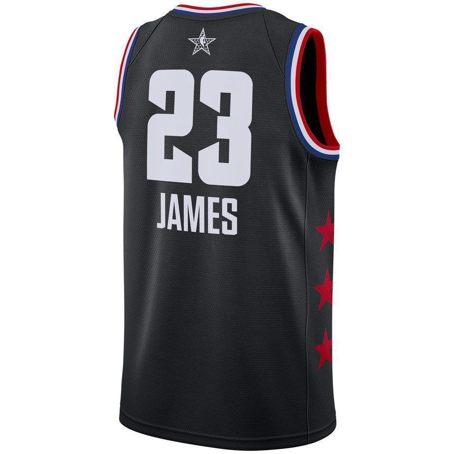 23-LeBron James Los Angeles Lakers Jordan Brand 2019 NBA All-Star Game Finished Swingman Jersey – Black