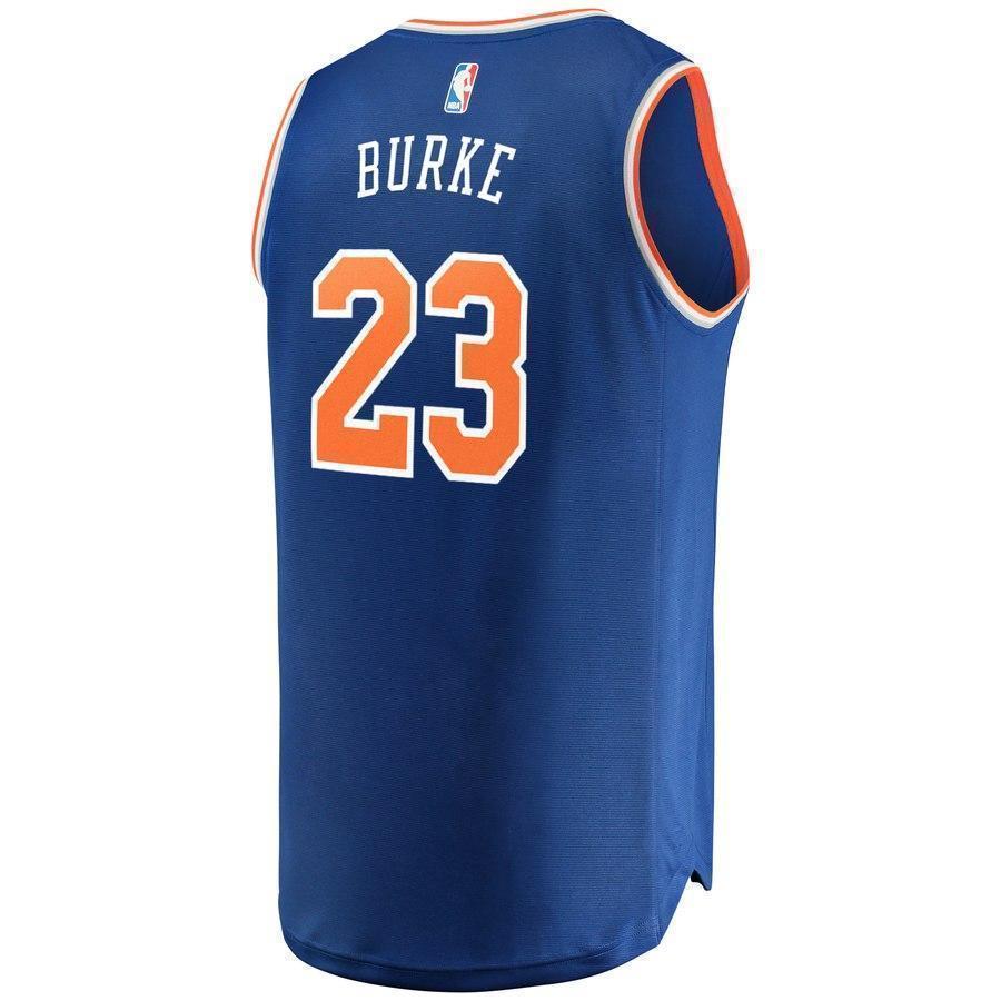 23-Trey Burke New York Knicks  Jersey Blue - Icon Edition