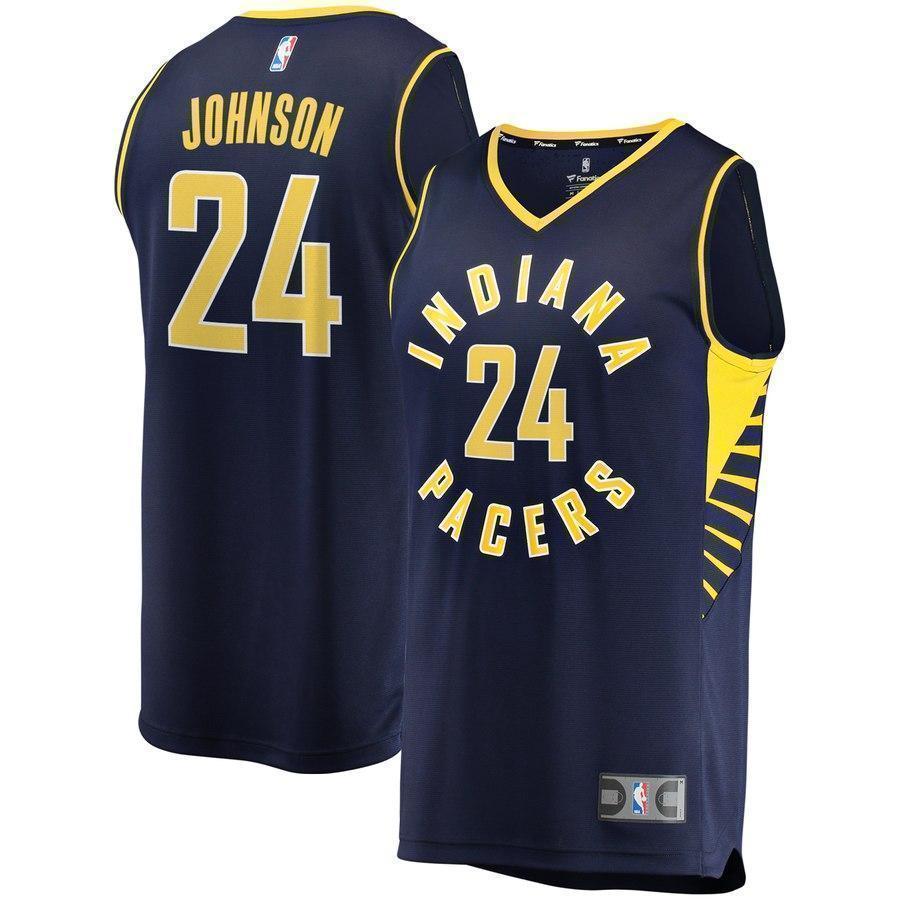 24-Alize Johnson Indiana Pacers Jersey - Icon Edition - Navy