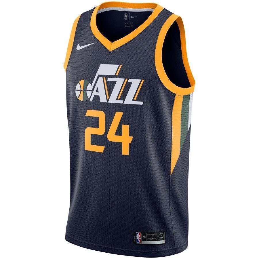 24-Utah Jazz Grayson Allen Men's Swingman Team Jersey - Navy