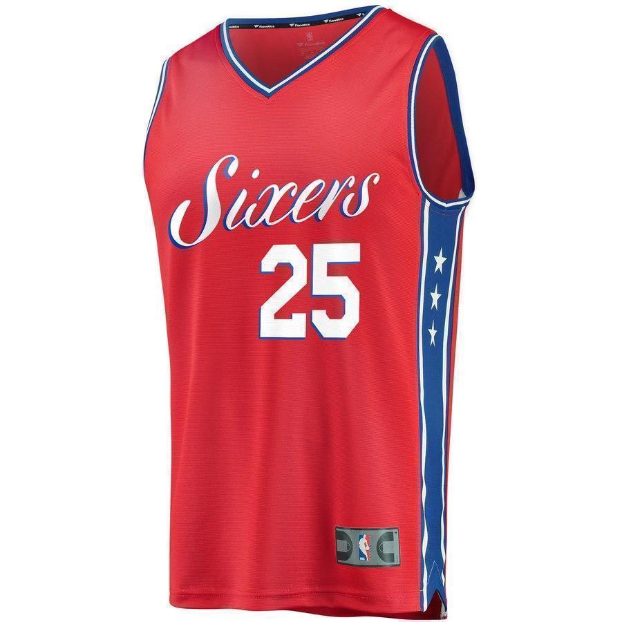 25-Ben Simmons Philadelphia 76ers Jersey Red - Statement Edition