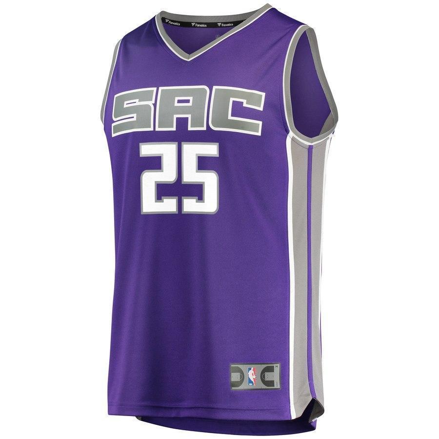 25-Justin Jackson Sacramento Kings  Player Jersey - Purple