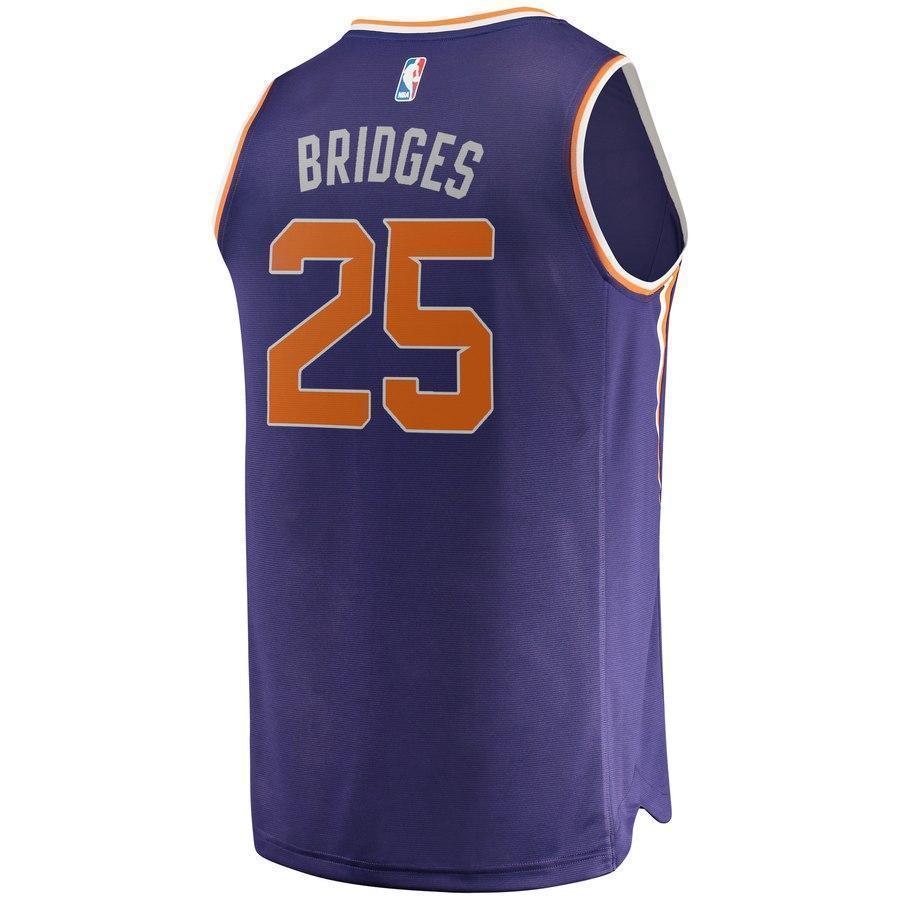 25-Mikal Bridges Phoenix Suns  Jersey - Icon Edition - Purple