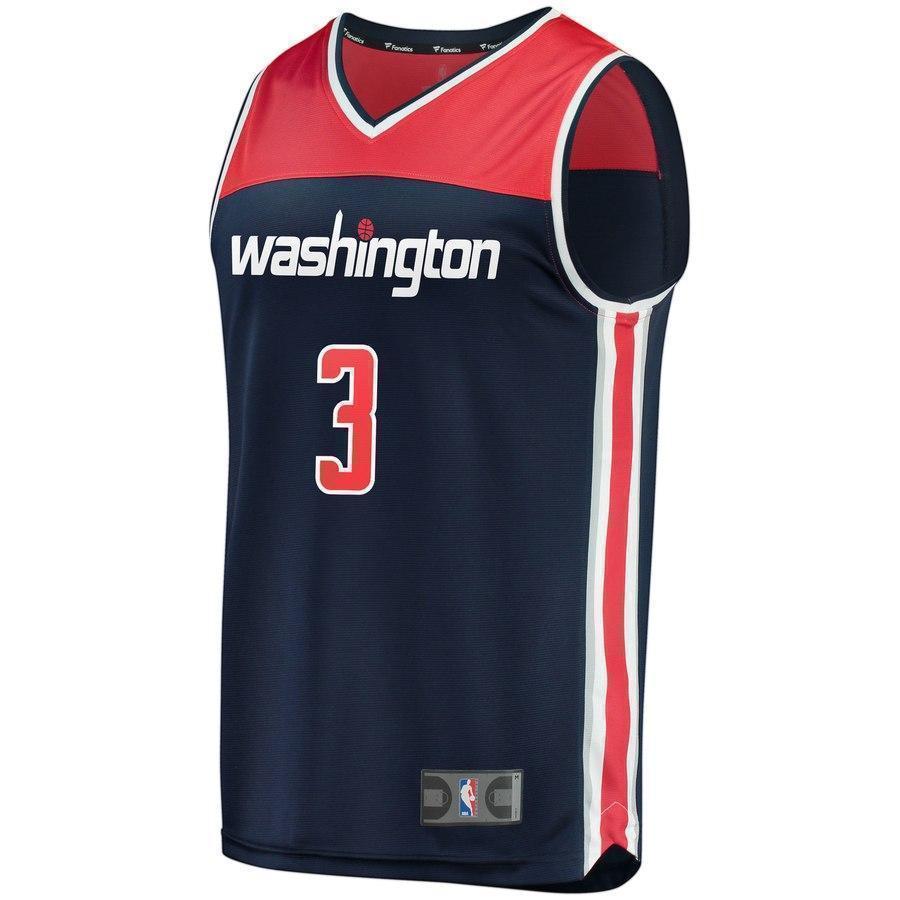 3-Bradley Beal Washington Wizards  Jersey Navy - Statement Edition