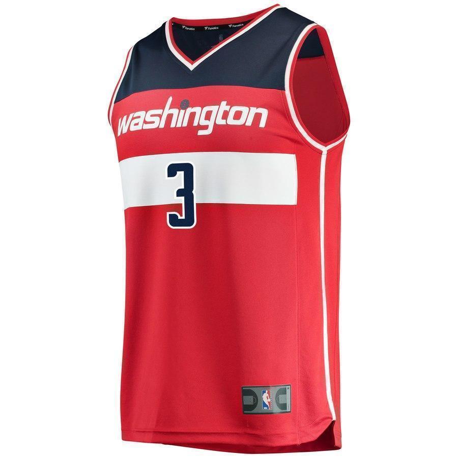3-Bradley Beal Washington Wizards  Jersey Red - Icon Edition