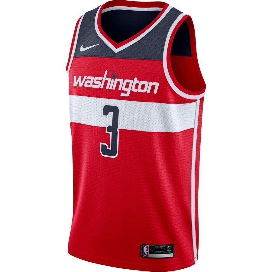 3-Bradley Beal Washington Wizards Swingman Jersey Red - Icon Edition