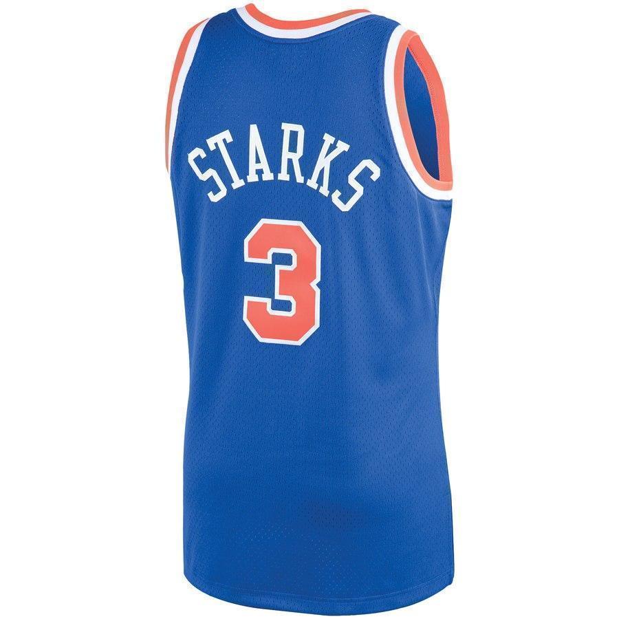 3-John Starks New York Knicks 1991-92 Hardwood Classics Swingman Jersey – Blue