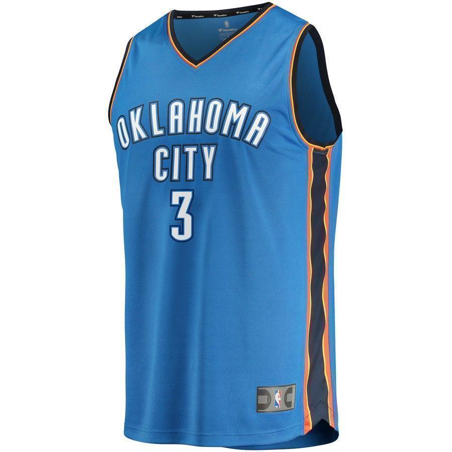 3-Nerlens Noel Oklahoma City Thunder  Jersey - Icon Edition - Blue