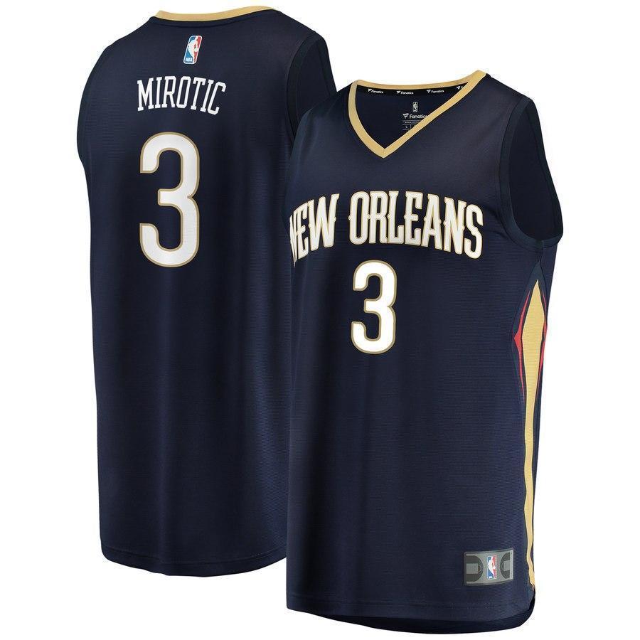 3-Nikola Mirotic New Orleans Pelicans  Jersey - Icon Edition - Navy