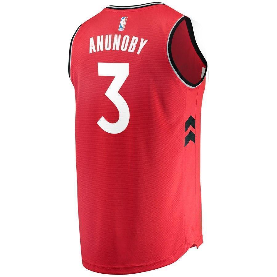 3-OG Anunoby Toronto Raptors  Jersey Red - Icon Edition