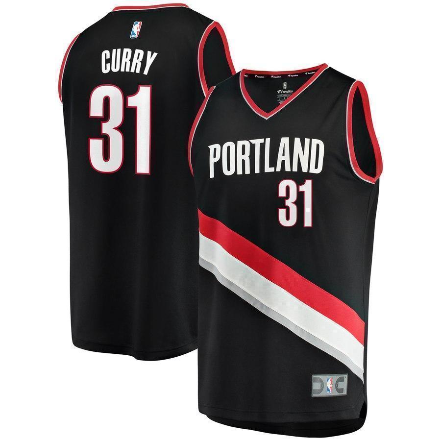 31-Seth Curry Portland Trail Blazers  Jersey - Icon Edition - Black