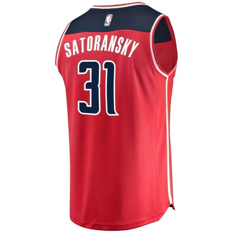 31-Tomas Satoransky Washington Wizards Team Color Player Jersey Red - Icon Edition