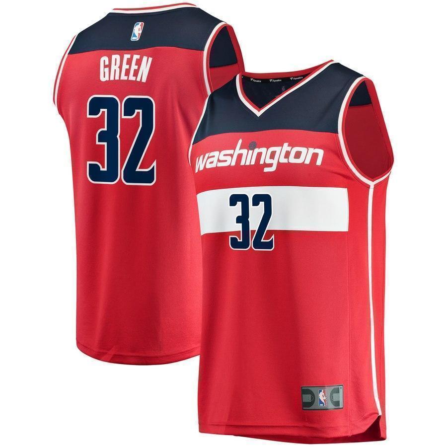 32-Jeff Green Washington Wizards  Jersey - Icon Edition - Red
