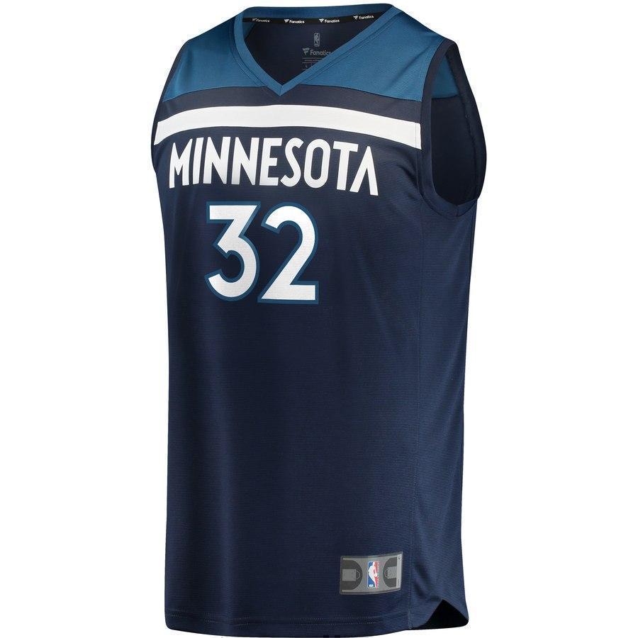 32-Karl-Anthony Towns Minnesota Timberwolves  Jersey Navy - Icon Edition