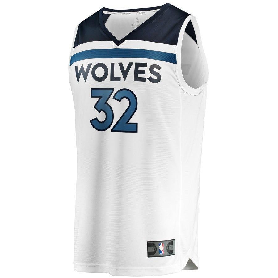 32-Karl-Anthony Towns Minnesota Timberwolves  Jersey White - Association Edition