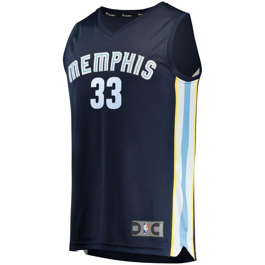 33-Marc Gasol Memphis Grizzlies Swingman Jersey - Icon Edition – Navy