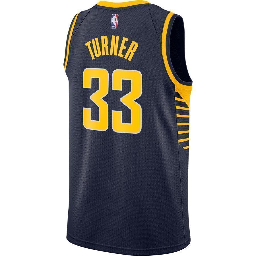 33-Myles Turner Indiana Pacers Swingman Jersey Navy - Icon Edition
