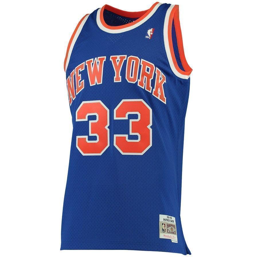 33-Patrick Ewing New York Knicks  1991-92 Hardwood Classics Swingman Jersey - Blue
