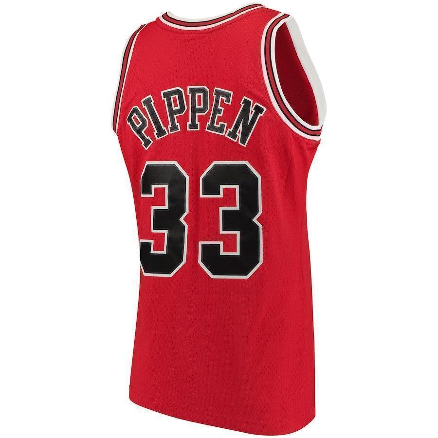 33-Scottie Pippen Chicago Bulls  Hardwood Classics Swingman Jersey - Red