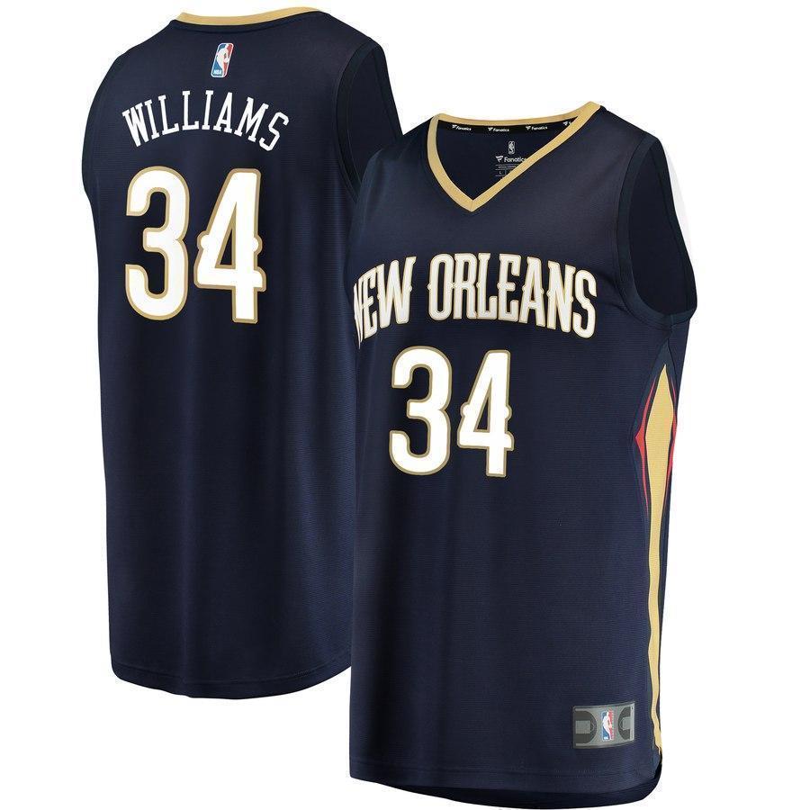 34-Kenrich Williams New Orleans Pelicans Jersey - Icon Edition - Navy