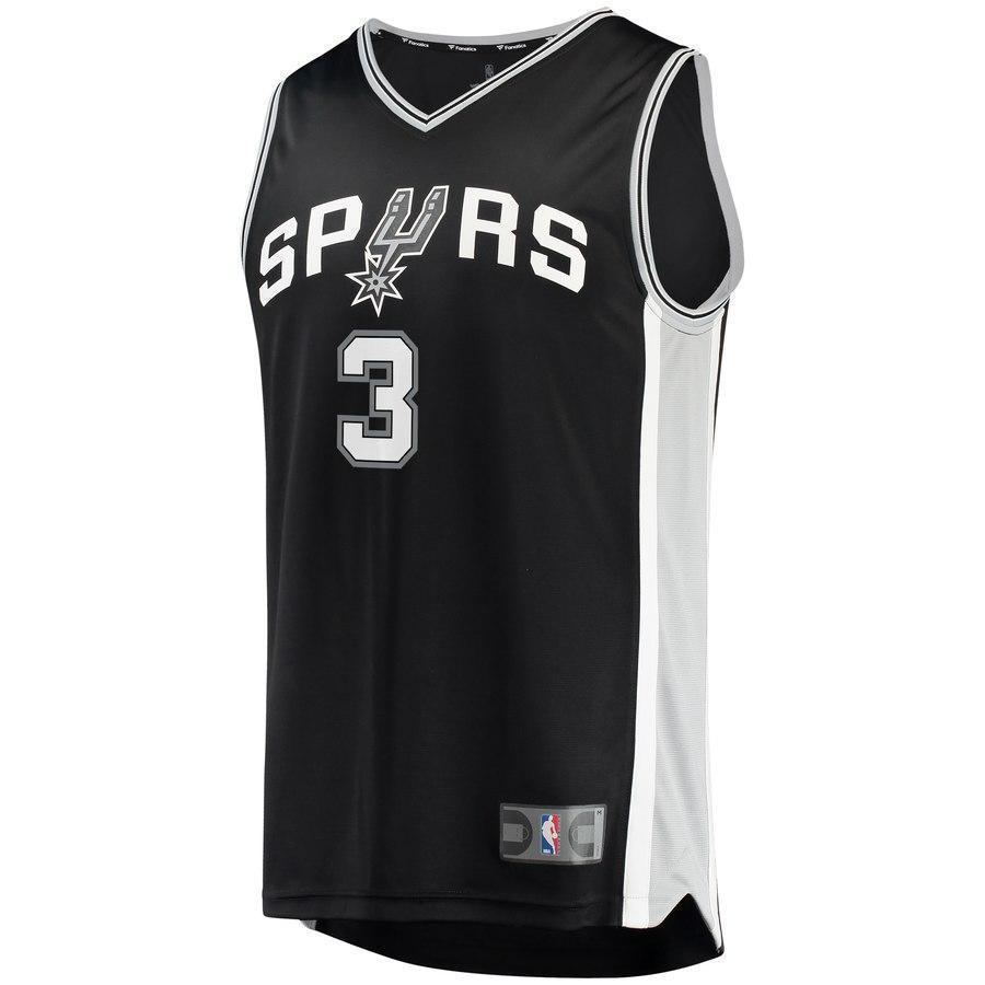 3+Quincy Pondexter San Antonio Spurs Jersey - Icon Edition - Black